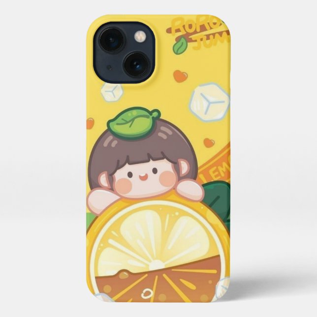 Funda Para iPhone Fundas del iPhone 13 amarillo (Reverso )