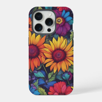 Fundas para iPhone 15 Pro - Floral de Girasoles Ab