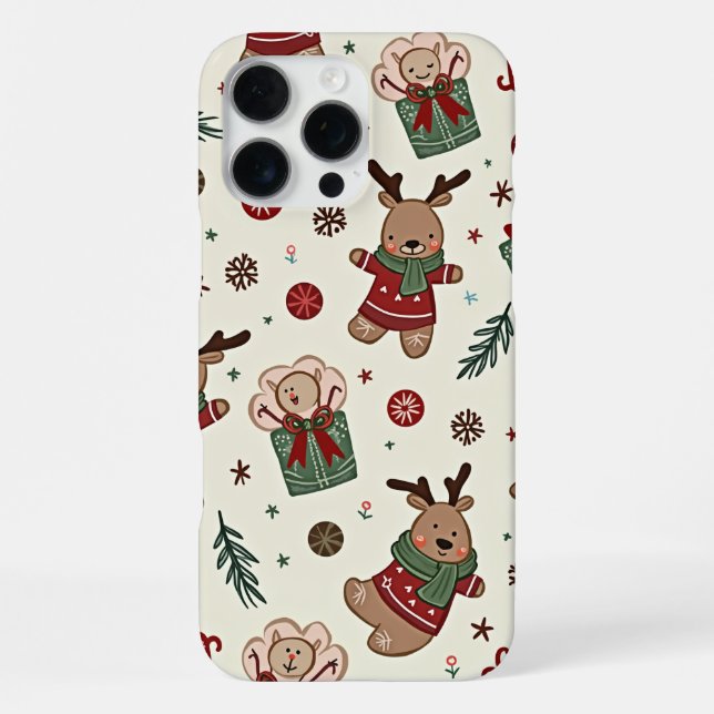 Funda Para iPhone Fundas para iPhone 16 Pro Max de Navidad (Reverso )