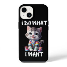 Fundas para iPhone de Gato Bonito Hago lo que Nece