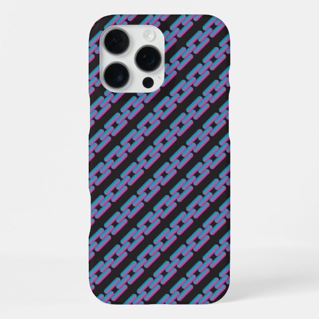 Funda Para iPhone fundas para iPhone / iPad de cadena azul rosa (Reverso )