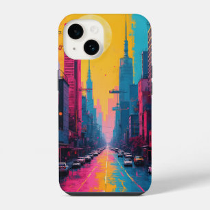Funda Para iPhone 14 Fundas para iPhone (paisaje urbano vibrante)