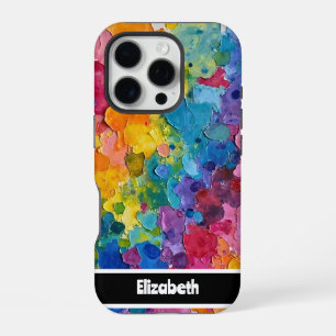 Funda Para iPhone 16 Pro Fundas para Smartphone Abstracto Geométrico con Im