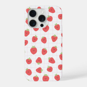 fundas para teléfono con patrón de fresa dulce.