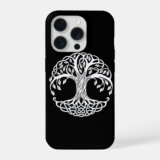 Funda Para iPhone fundas para teléfono de árbol celta (Reverso )