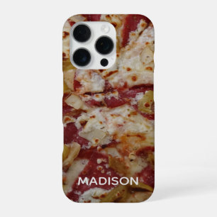 Funda Para iPhone 16 Pro Fundas para teléfono de Pizza Rustica con nombre p