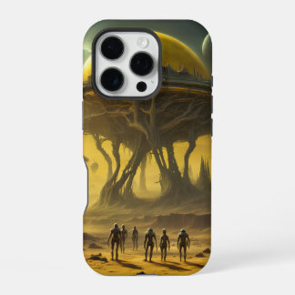Funda Para iPhone 16 Pro Fundas para Teléfono Planeta Amarillo Alien