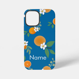 Funda Para iPhone 12 Mini fundas para teléfonos móviles de flor de naranja
