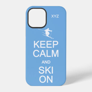 Funda Para iPhone 12 Pro Fundas personalizadas Keep Calm & Ski On