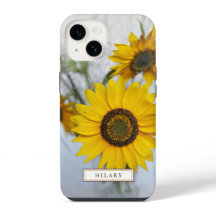 Fundas personalizadas para iPhone de girasoles ama