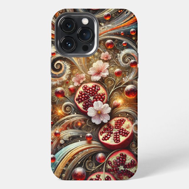 Funda Para iPhone Fundas rígidas Celestial Pomegranate Symphony (Reverso )