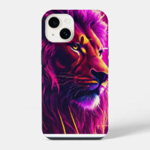 fundas traseras de iphone de león