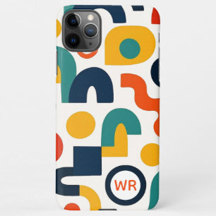 Funda Para iPhone 11Pro Max Funky Colorphous Amorphous Shapes Art Pattern