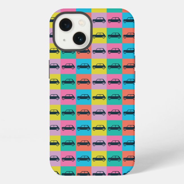 Funda Para iPhone Funky Fun Checkerboard Mini Cooper (Reverso )