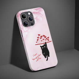 Funny Black Cat Hanging Out Valentine's Day