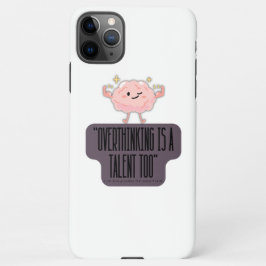 Funda Para iPhone 11Pro Max Funny Brain Power Apparel for Overthinkers 