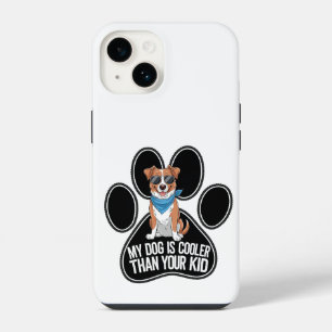 Funda Para iPhone 14 Funny Dog Design: 'Mi perro es más frío que tu hij