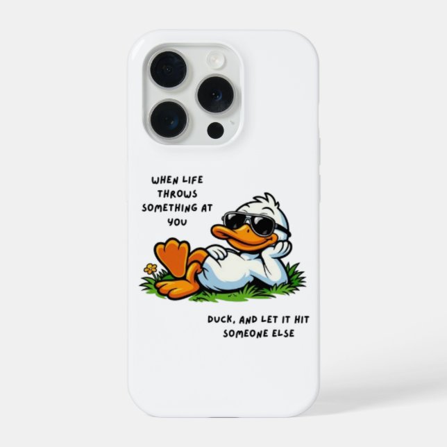 Funda Para iPhone Funny Duck Phone Case (Reverso )