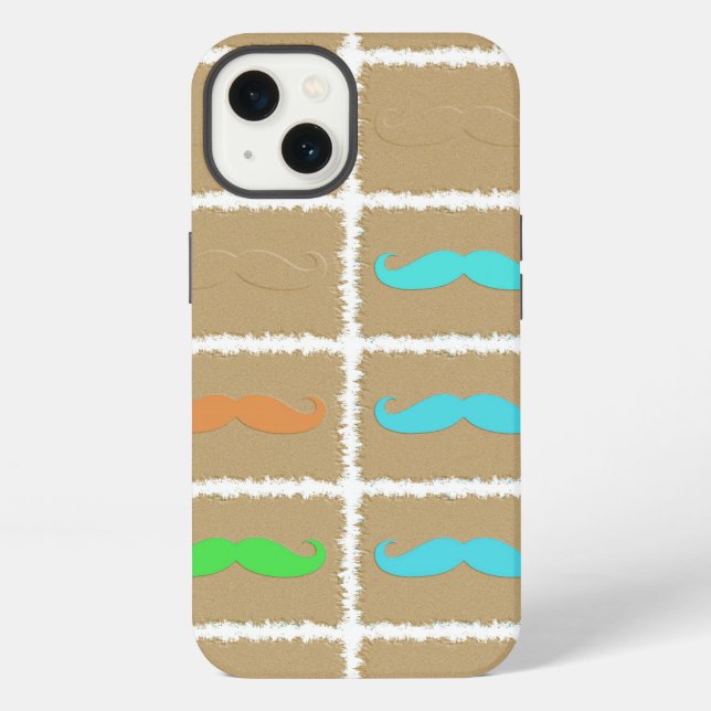 Funda Para iPhone Funny Girly Mustache 3 (Reverso )