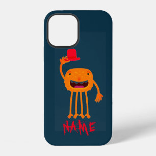 FUNDA PARA iPhone 12 FUNNY MONSTRUO CON SOMBRERO NOMBRE PERSONALIZADO F