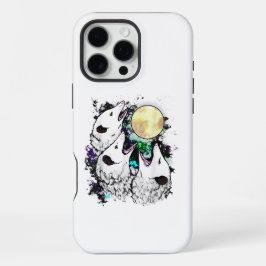 Funda Para iPhone 16 Pro Max Funny Opossum Moon Cute Screaming Possum