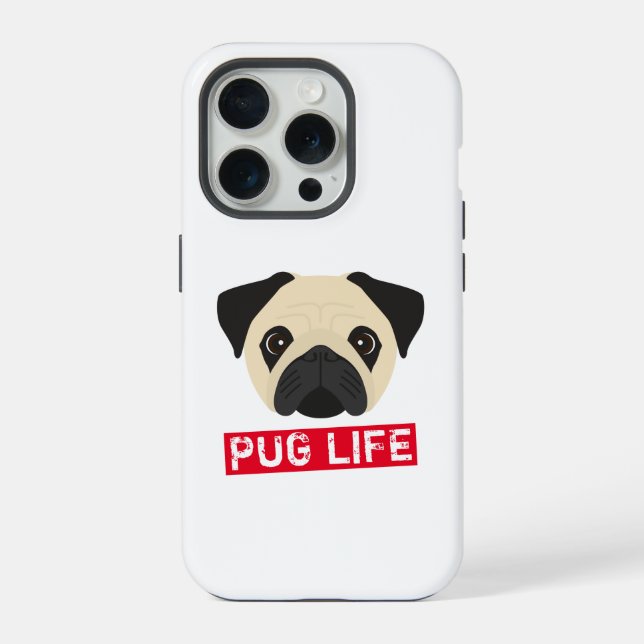 Funda Para iPhone Funny Pug Life (Reverso )