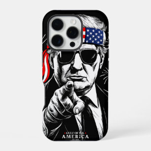 Funda Para iPhone 16 Pro Funny Trump Golfo De Estados Unidos 2025 4 De Juli