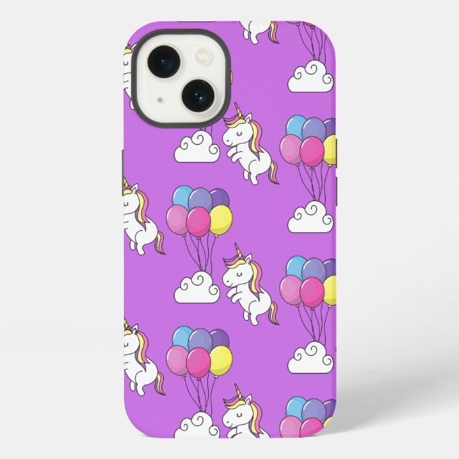Funda Para iPhone Funny Unicorn Pattern Magic Horse (Reverso )