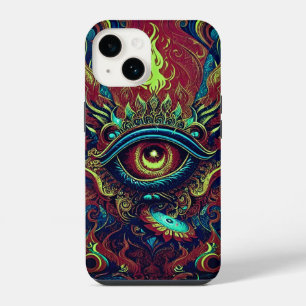 Funda Para iPhone 14 Fusión espiritual - Arte ocular llamativo