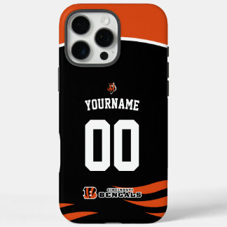 Funda Para iPhone 16 Pro Max Fútbol Americano de Jersey de Bengala Personalizad