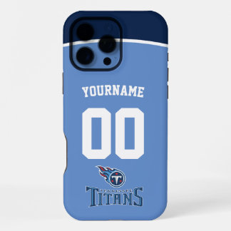 Funda Para iPhone 16 Pro Max Fútbol Americano de Jersey de Titans Personalizado
