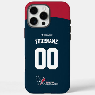 Funda Para iPhone 16 Pro Max Fútbol Americano de Jersey para Texanos Personaliz