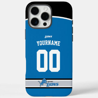 Funda Para iPhone 16 Pro Max Fútbol Americano de Leones Personalizados