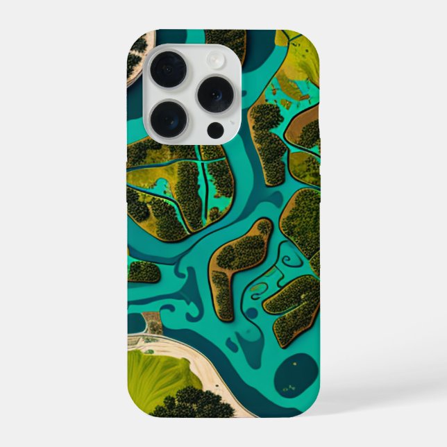 Funda Para iPhone Futuristic Marshlands (Reverso )