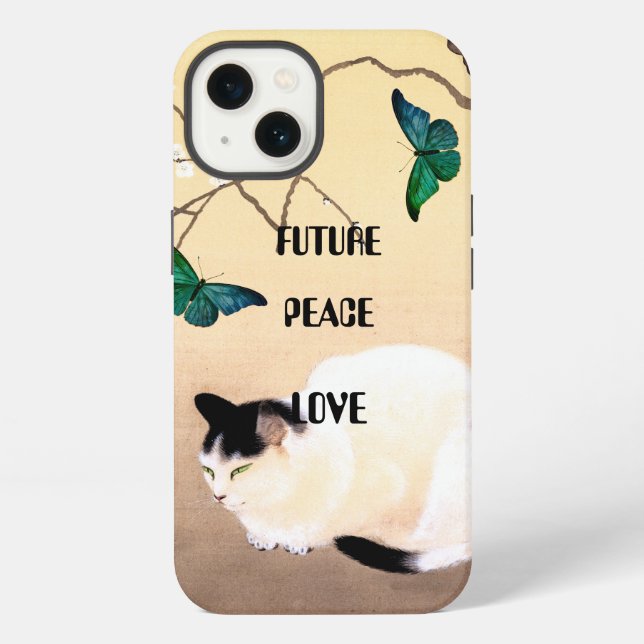 Funda Para iPhone Futuro, Paz, Amor (Reverso )