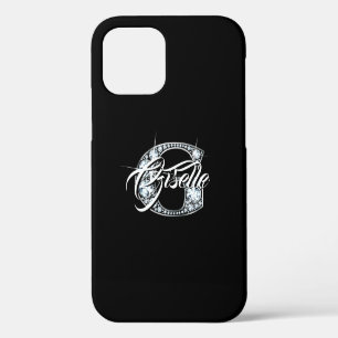 Funda Para iPhone 12 Pro G Faux Diamond Bling Monograma