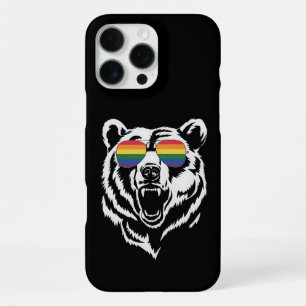Funda Para iPhone 16 Pro Max Gafas de sol arcoíris de orgullo bandera LGBTQ gay
