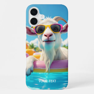 Funda Para iPhone 16 Plus Gafas Flotantes De Cabra Fantasía Lindo