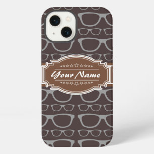 Gafas personalizadas de hipster nerd del café