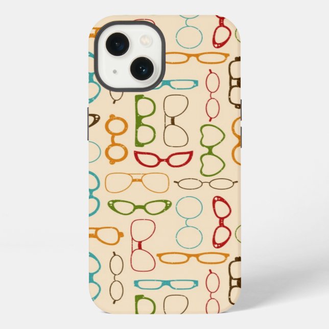 Funda Para iPhone Gafas retro (Reverso )