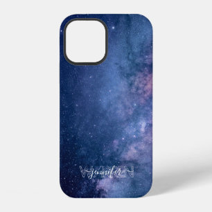 Funda Para iPhone 12 Galaxia Morada Azul