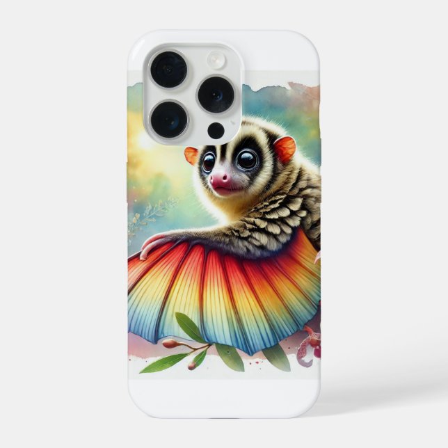 Funda Para iPhone Galeopithecus Majesty 290824AREF145 - Watercolor (Reverso )