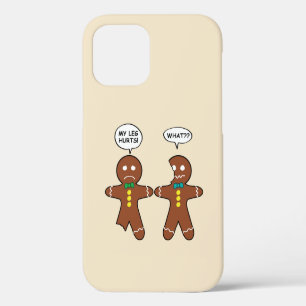 Funda Para iPhone 12 Galleta de jengibre Navidad Humor Marrón