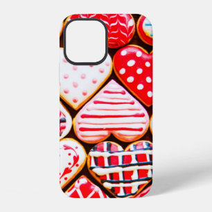 Funda Para iPhone 12 Galletas con forma de corazón glaseado para del dí
