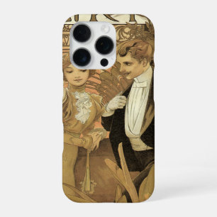 Funda Para iPhone 16 Pro Galletas Flirt Art Nouveau Vintage, Alphonse Mucha