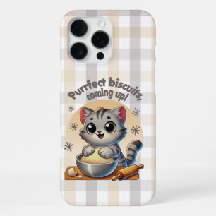 Funda Para iPhone 16 Pro Max "Galletas perfectas, en camino" Gato Amasador