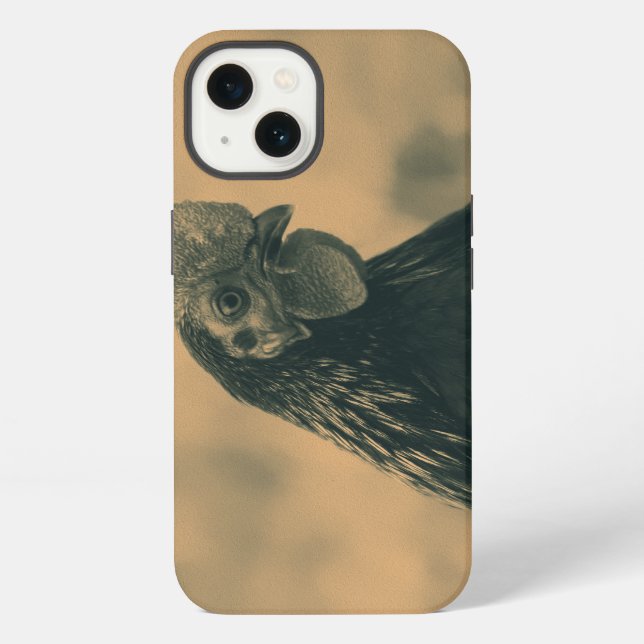 Funda Para iPhone Gallo en sepia (Reverso )