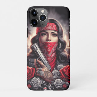 Funda Para iPhone 11Pro Gangster Chica Hip Hop arte chicano gráfico