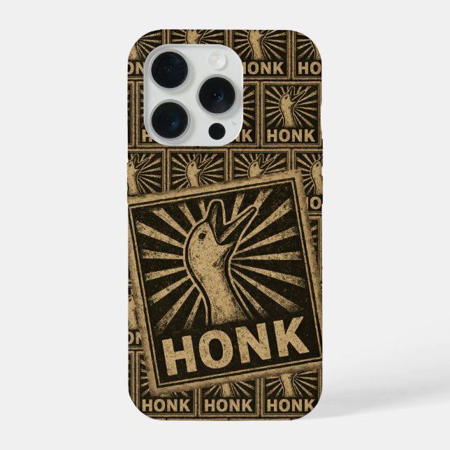 Funda Para iPhone Ganso Honk Pato Divertido Pollo Meme (Reverso )