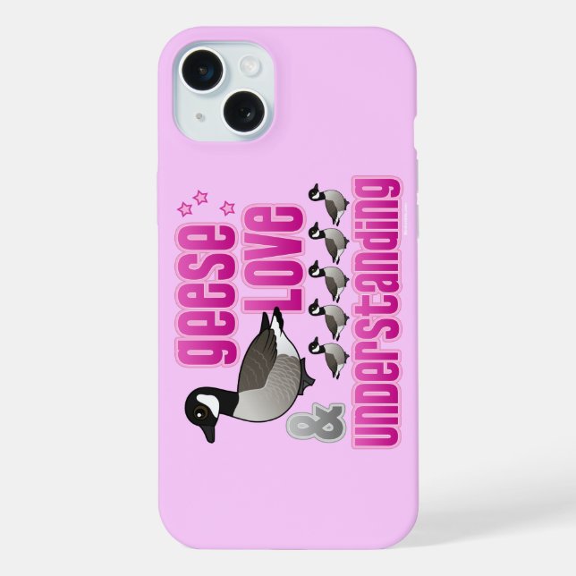 Funda Para iPhone Gansos, Amor y Comprensión (Reverso )